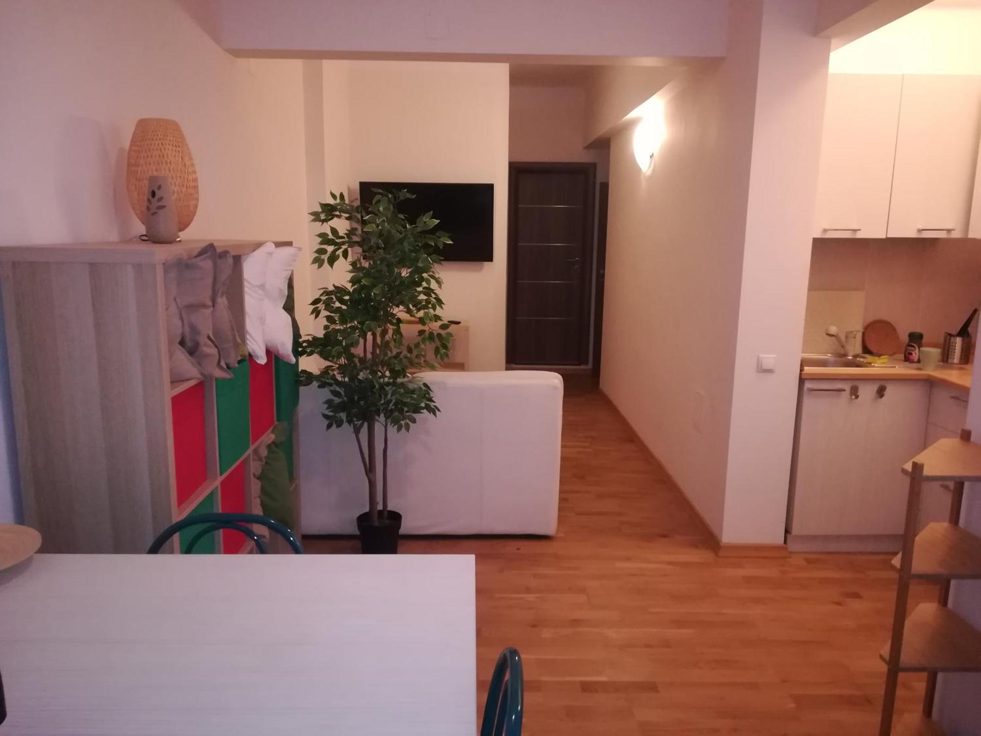 Anastasia Balcescu Apart 4 Self Check In Code From 2Pm Kitchen And Bedroom Bucharest Exterior photo